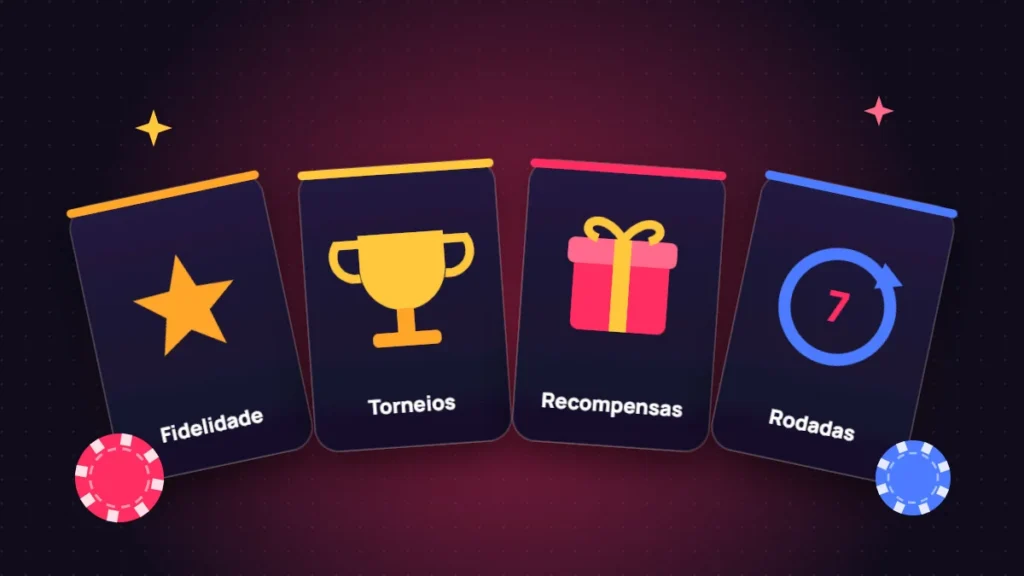 Cartões de bônus: fidelidade, torneios, recompensas e rodadas