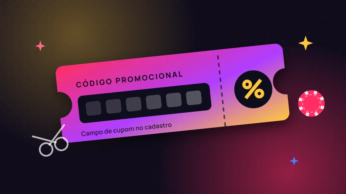 Cupom com campo para código promocional